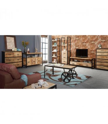 Cosmo Industrial Cart Coffee Table