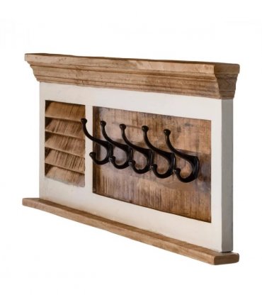 Alfie Wood Hook/Coat Hanger Wall