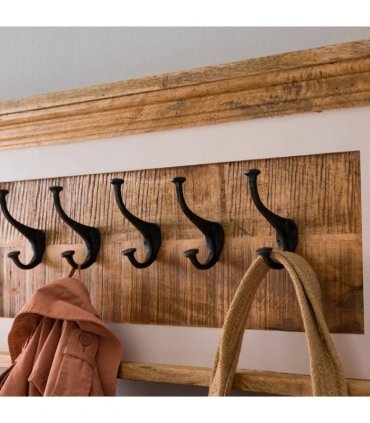 Alfie Wood Hook/Coat Hanger Wall