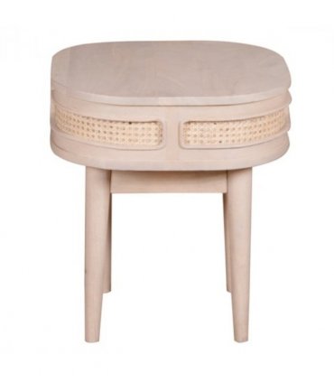 Valencia Cane & Mango Wood Bedside Table