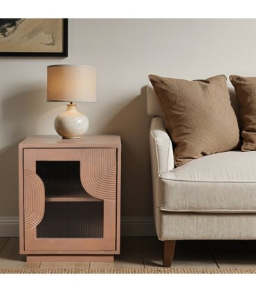 Indus Solid Wood Bedside Table