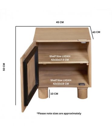 Austin Solid Wood Bedside Table