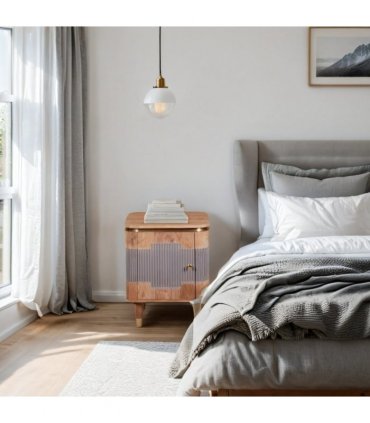 Wilton Acacia Wood Bedside Table