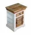 Alfie Solid Mango Wood Bedside Cabinet 1 Drawer  1 Door