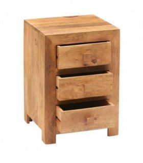 Toko Light Mango 3 Drawer Bedside