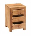 Toko Light Mango 3 Drawer Bedside