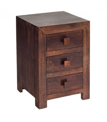 Toko Dark Mango 3 Drawer Bedside