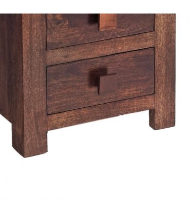 Toko Dark Mango 3 Drawer Bedside