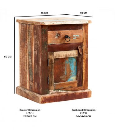 Coastal Bedside Table