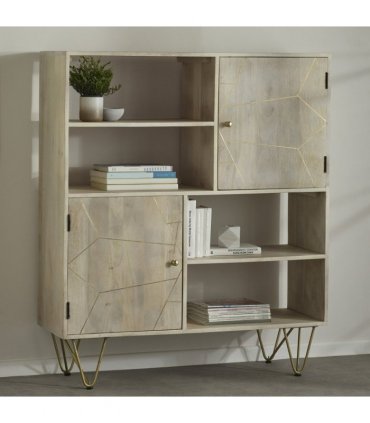 Light Gold Display Cabinet