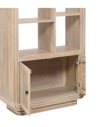 Hudson Carved Mango Wood Bookcase