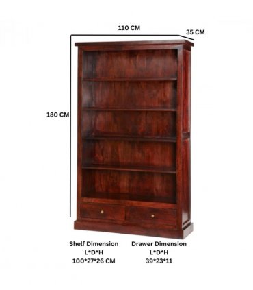 Jaipur Dark Mango Large Bookcase