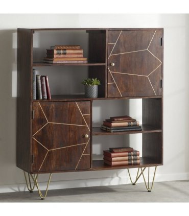 Dark Gold Display Cabinet