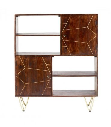 Dark Gold Display Cabinet