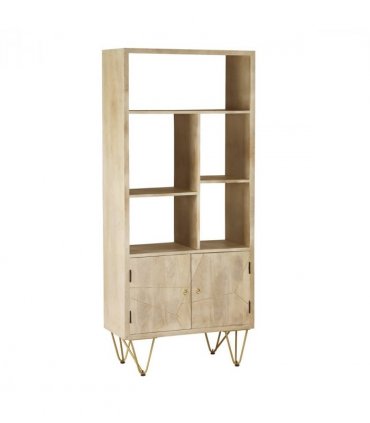 Light Gold Large Bookcase 2 Door