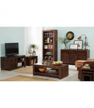 Toko Dark Mango Large Open Bookcase