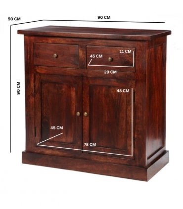 Jaipur Dark Mango 2 Door Sideboard