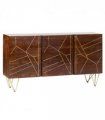 Dark Gold Extra Large Sideboard 3 Drawers And 2 Doors
