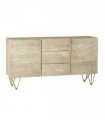 Light Gold Extra Large Sideboard 3 Drawers And 2 Doors