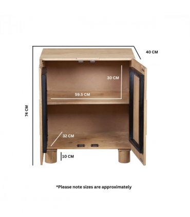 Austin Solid Wooden Small Sideboard