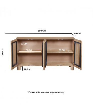 Austin Solid Wooden Extra Large Sideboard