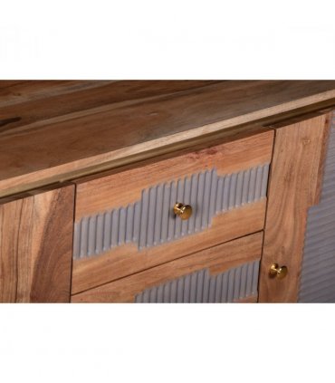 Wilton Acacia Wood 2 Doors 3 Drawers Sideboard