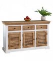Alfie Wood Sideboard - 3 Drawers & 3 Doors