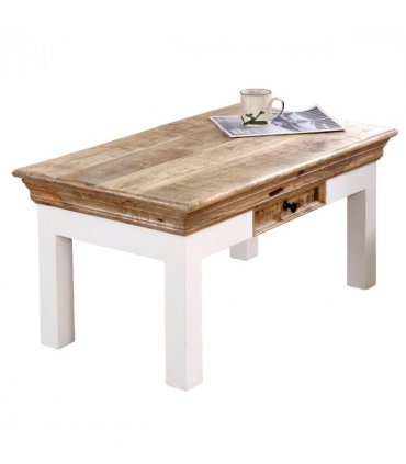 Alfie Coffee Table With Drawer Solid Mango Wood