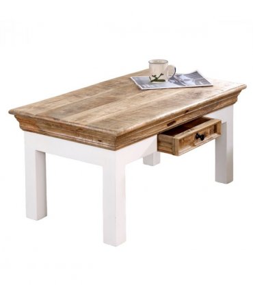 Alfie Coffee Table With Drawer Solid Mango Wood