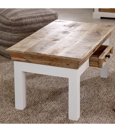 Alfie Coffee Table With Drawer Solid Mango Wood