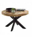Surrey Solid Wood Coffee Table With Metal Spider Legs