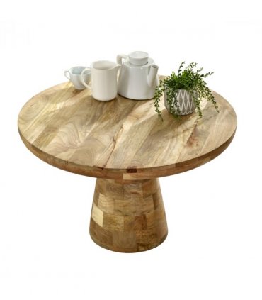 Surrey Solid Wood Coffee Table Mushroom Style