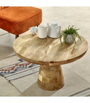 Surrey Solid Wood Coffee Table Mushroom Style