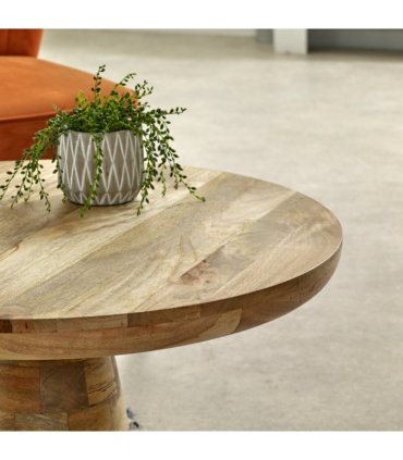 Surrey Solid Wood Coffee Table Mushroom Style