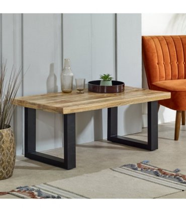 Surrey Solid Wood & Metal Coffee Table