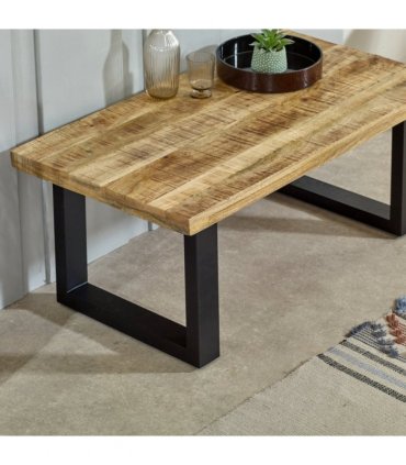 Surrey Solid Wood & Metal Coffee Table