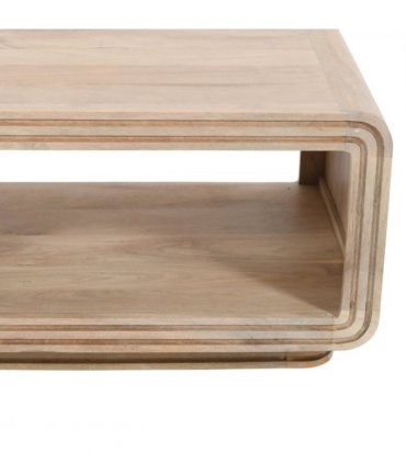Hudson Carved Mango Wood Coffee Table