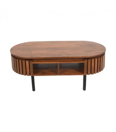 Slatted Mango Wood Rectangular Coffee Table