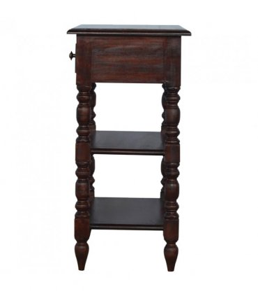 Artisan Furniture Solid Wood Turned Occasional Table, 1Drawer, Brown