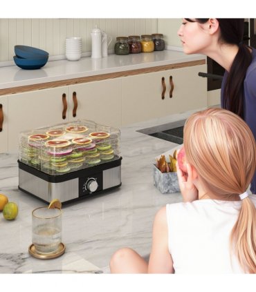 HOMCOM 5 Tier Food Dehydrator, 245W for Drying Fruit, Meat, Vegetable, Black
