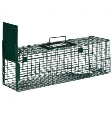 Outsunny Single Door Rat Trap for Small Animals, Dark Green