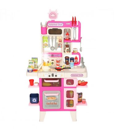 AIYAPLAY Kids Pretend Role Play Set with Realistic Lights & Sounds, Pink