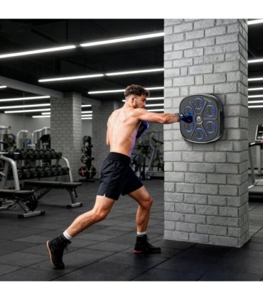 SPORTNOW Smart Bluetooth Boxing Machine Wall Mounted with 9 Speeds & Modes
