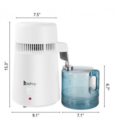【Same Code：94286132】British Standard ZB-1 4L Distilled Water Machine 220V 750W with New Thermostat and Plastic Bottle (Natural Color)