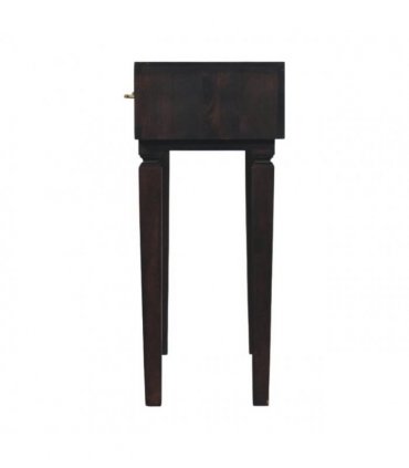 Artisan Furniture Solid Wood Arno Console Table, 2 Drawers, Dark Brown