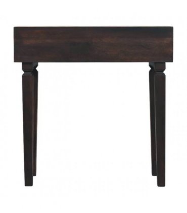 Artisan Furniture Solid Wood Arno Console Table, 2 Drawers, Dark Brown