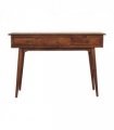 Artisan Furniture Solid Wood Large 3 Drawer Chestnut Console, Dark Brown