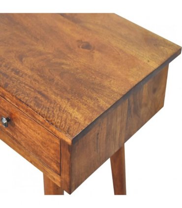 Artisan Furniture Solid Wood Large 3 Drawer Chestnut Console, Dark Brown