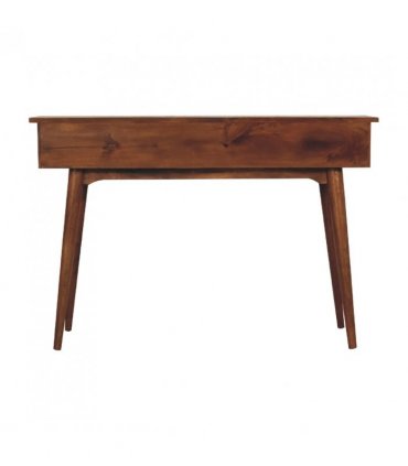 Artisan Furniture Solid Wood Large 3 Drawer Chestnut Console, Dark Brown