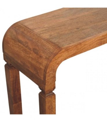 Artisan Furniture Solid Wood Arcus Console Table, Beige
